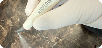 エアフローを用いたパウダーメインテナンス